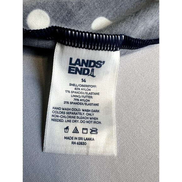 Lands End Swim Top Tankini Size 14 - Picture 3 of 3